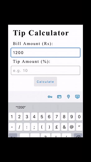I’ve built a simple Tip Calculator using HTML, CSS, and JavaScript. I know it’s not much, but it was a project I built at the beginning of my journey. Hope you like it…❤️ #FrontendDevelopment #frontendprojects #JavaScriptTips #WebDev #FrontendDeveloper #CodingJourney #LearnToCode #Programmers #foryou #explore | Frontend Aesthetics
