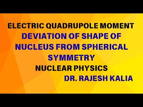 Electric Quadrupole Moment | Nuclear Deformation | Shape of Nucleus | BSc Nuclear Physics