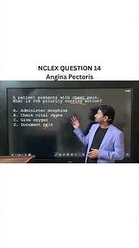 14- Angina Pectoris NCLEX Practice Questions | Chest Pain Priority & Nursing Actions