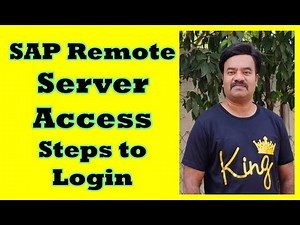 SAP Remote Server Access How to Login