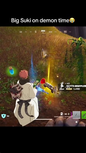 Sukuna Skin Takes Over Fortnite Gameplay!