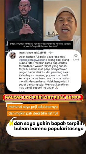 pandji pragiwaksono #pandjipragiwaksono #kangdedimulyadi #kangdedymulyadi #beritartis #viral