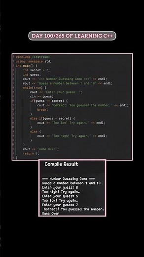 Creating a game using c++ #coder #coder #programming #trending #viral