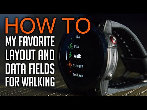 How I set up my walking activity on Garmin
