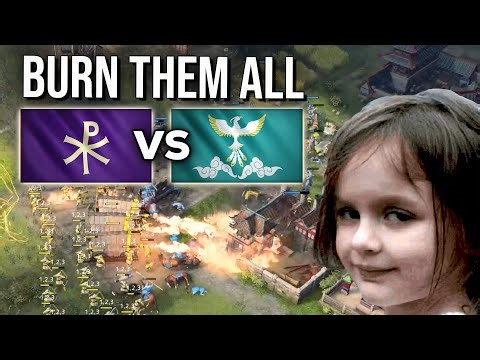 Byzantines vs Zhu Xi's Legacy Conqueror 1v1 in AOE4...