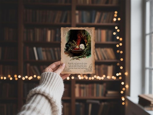 Yule Altar Cards Printable | Winter Solstice & Holly King Grimoire Ephemera | Sabbat Ritual Deck (digital Download) - Etsy