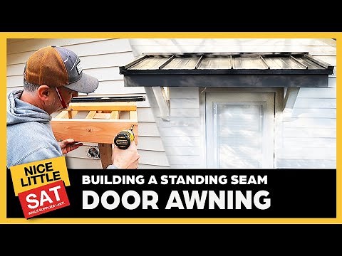 DIY stylish metal roof door & porch awning