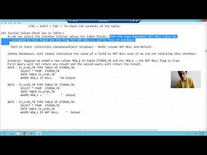 83 - ABAP Dictionary - Initial Values Checkbox in Tables