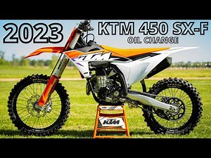 The BEST 2023 KTM 450 SX-F Oil Change video on YOUTUBE!