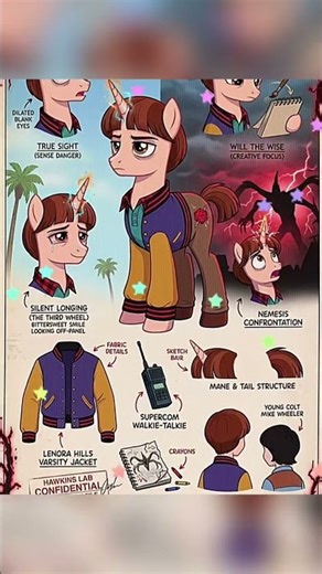 Stranger Things Cast As My Little Pony! 🦄 Cutest ever!#strangerthings5 #mlp #crossover#cute #eleven