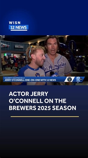 51K views · 291 reactions | 12 News' Diana Gutiérrez spoke with TV and movie star Jerry O'Connell outside of Dodger Stadium for the NLCS. Here's what he had to say about the Brewers' 2025 season. | WISN 12 NEWS | Facebook