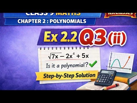 Class 9 Maths Chapter 2 Exercise 2.2 Question 3 Part 2 | Polynomials Solution | KKClasses