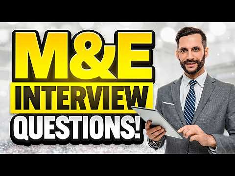 MONITORING & EVALUATION Interview Questions & Answers! How to PASS an M&E Specialist Interview!