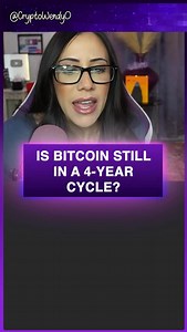 Is bitcoin stick in a 4-year cycle? #bitcoin #crypto #cryptowendyo | Crypto Wendy O
