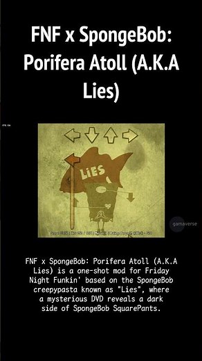 FNF X SPONGEBOB: PORIFERA ATOLL (A.K.A LIES)