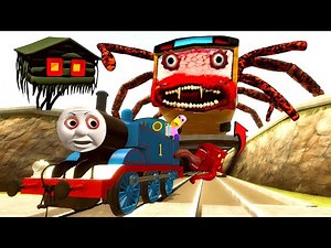 Building a Thomas Train Chased By Bus Eater Monster, House Head, Cursed Thomas and Friends in GMod!