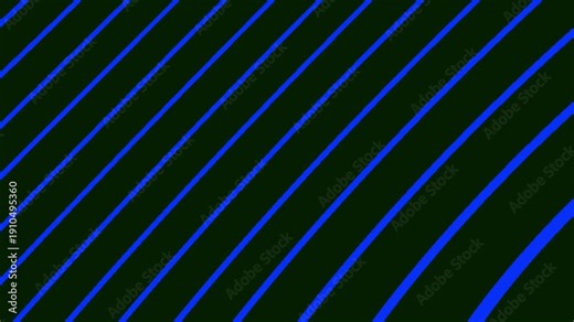 Abstract background with blue diagonal lines smoothly scrolling across a dark canvas. This modern, dynamic motion graphic creates a futuristic visual, ideal for technology or engaging presentations.
