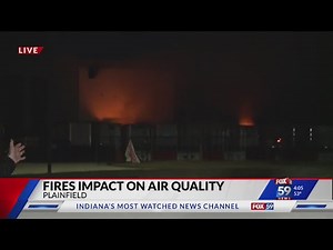 Walmart distribution center fire continues to impact air quality