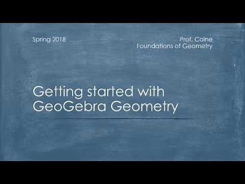 Getting started with GeoGebra Geometry