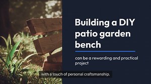 DIY Patio Garden Bench Project