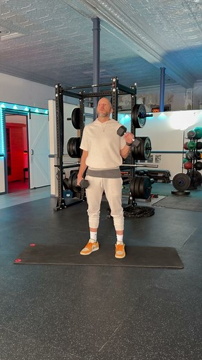 Pronated grip DB reverse bicep curl