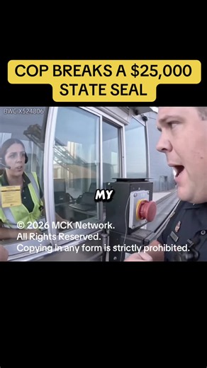 COP BREAKS A $25,000 STATE SEAL ??? #fyp #viral #usa🇺🇸 #foryoupage #usa_tiktok