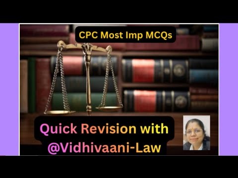 AIBE 20: Quick Revision of CPC in Hindi | Vidhvaani-Law | LLB 3rd Year ‪@vidhvaani-law‬
