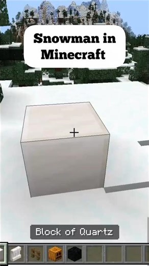Snowman In Minecraft!