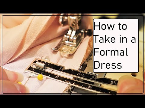 Taking in a Formal Dress