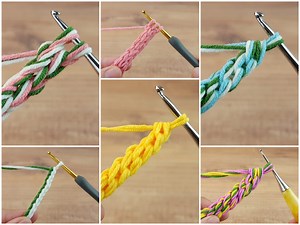 I prepared great chain works with colorful threads for you, let's watch #crochet #knit | Knitting & Crochet World