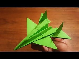 紙f 14トムキャット戦闘機 折り紙飛行機の作り方