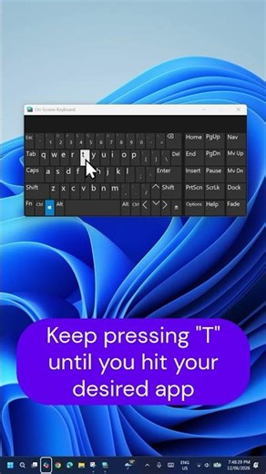 Open Taskbar Apps without Touching Mouse FAST