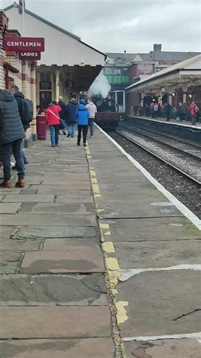 LMS Pug shunting a coal wagon into Bury to refuel The king and Willy the well tank.
