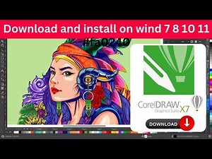 How to download CorelDRAW X7 | Download and install on wind 7 8 10 11 #coreldraw #coreldrawtutorial