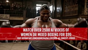 For $20, check out over 2500 of videos for various AI generated female & mixed boxing concepts as I was learning or getting familiar with AI tools. #bbwboxing #boxing #fbbboxing #amazonwomen #aivideos #deviantart #crazyfights #bigvssmall #womenfighters