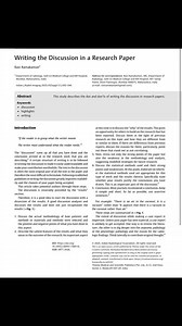 1.4K views · 19 reactions | How to write the discussion section of a...