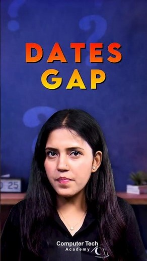 Excel Hack: Get Date Gap Instantly 🔥| Computer Tech Academy | #excel #exceltips