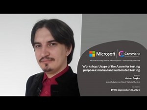 Workshop: Usage of the Azure for testing purposes: manual and automated testing | Commited