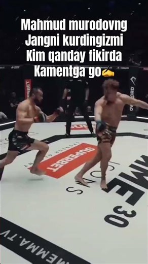 M Murodov kurganlar bormi bugungi jangni🤯👍🇺🇿 #trending #ufc #mma