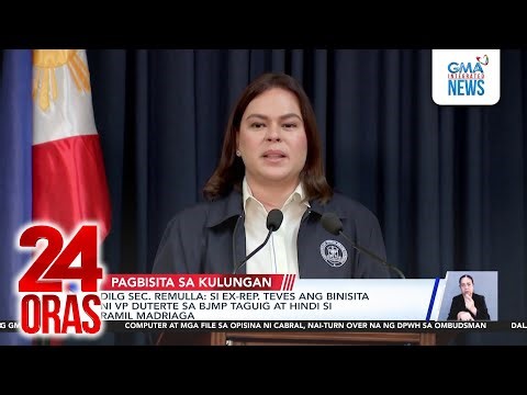 Si Ex-Rep. Teves ang binisita ni VP Duterte sa BJMP Taguig at hindi... - DILG Sec. Remulla | 24 Oras