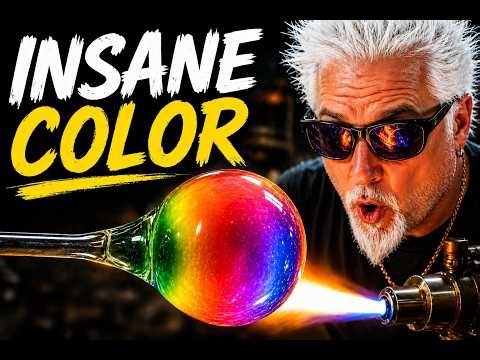 LIVE Glassblowing – This Glass Color Is Insanely Expensive… I’m Using It (4000°)