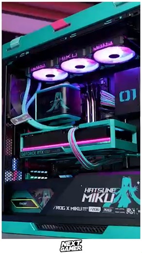 🎤 Ultimate Hatsune Miku PC Build 😱💻 ✨ Bring your love for Hatsune Miku to life with this stunning custom PC build inspired by the iconic virtual diva. Packed with powerful hardware for gaming and streaming, vibrant RGB lighting, and a clean anime-themed aesthetic, this setup is as functional as it is visually magical. 🚀🎮 #HatsuneMikuPC #AnimeGamingPC #CustomPCBuild #GamingSetup #RGBPC #PCMasterRace #DreamSetup | NextGamer