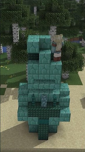 Minecraft Poseidon Villager Statue | Ocean God Build Tutorial