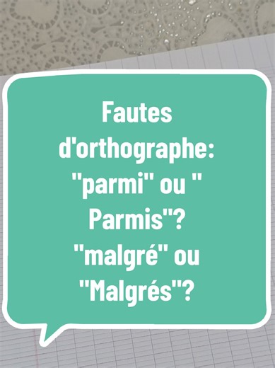 Fautes courantes en français : Parmi ou Parmis ?