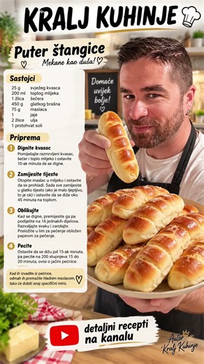 Puter štangice👇RECEPT U OPISU👇