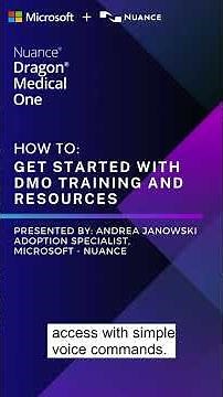 How to: Get started with more training and resources in Dragon Medical One