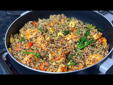 Quinoa with Shrimp and Vegetables