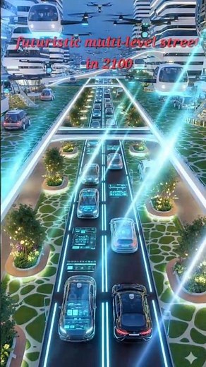 smart multi-level street 2100 | glimpse into the future of urban transport