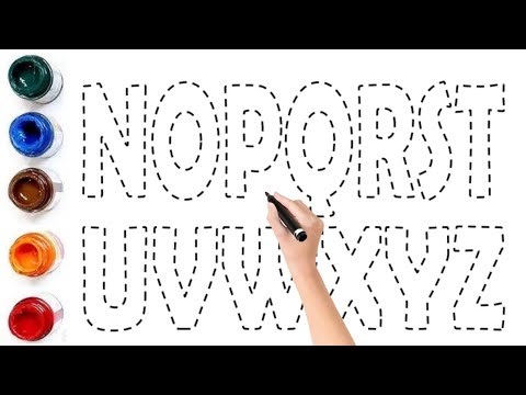 A to Z Alphabet Drawing for Kids | Easy ABC Tracing and Coloring Tutorial | How To Learn & Draw ABCD