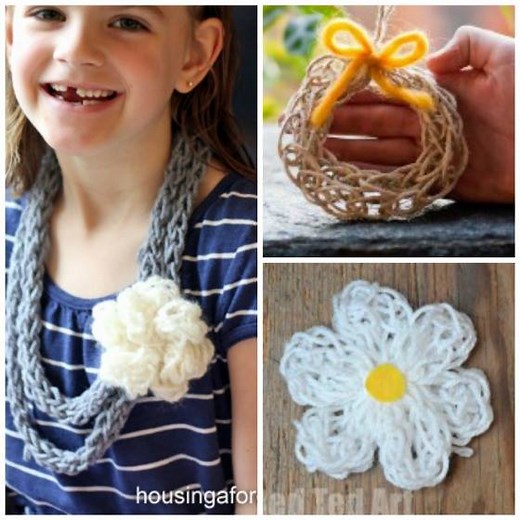 How to Finger Knitting - Red Ted Art - Kids Crafts